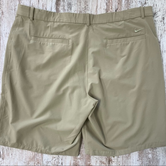 NIKE 2Pr Beige Navy Blue Golf Dri Fit Shorts 42 - Picture 7 of 11